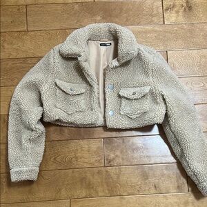 Women's Cropped Sherpa Jacket